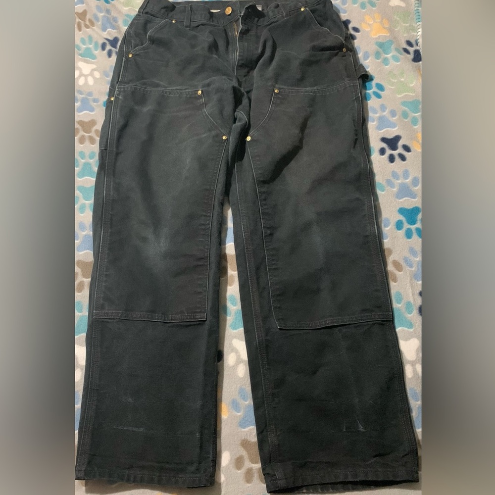 Men’s Carhartt DOUBLE KNEE Duck Cloth Work Pants 36x30 8-Pocket
